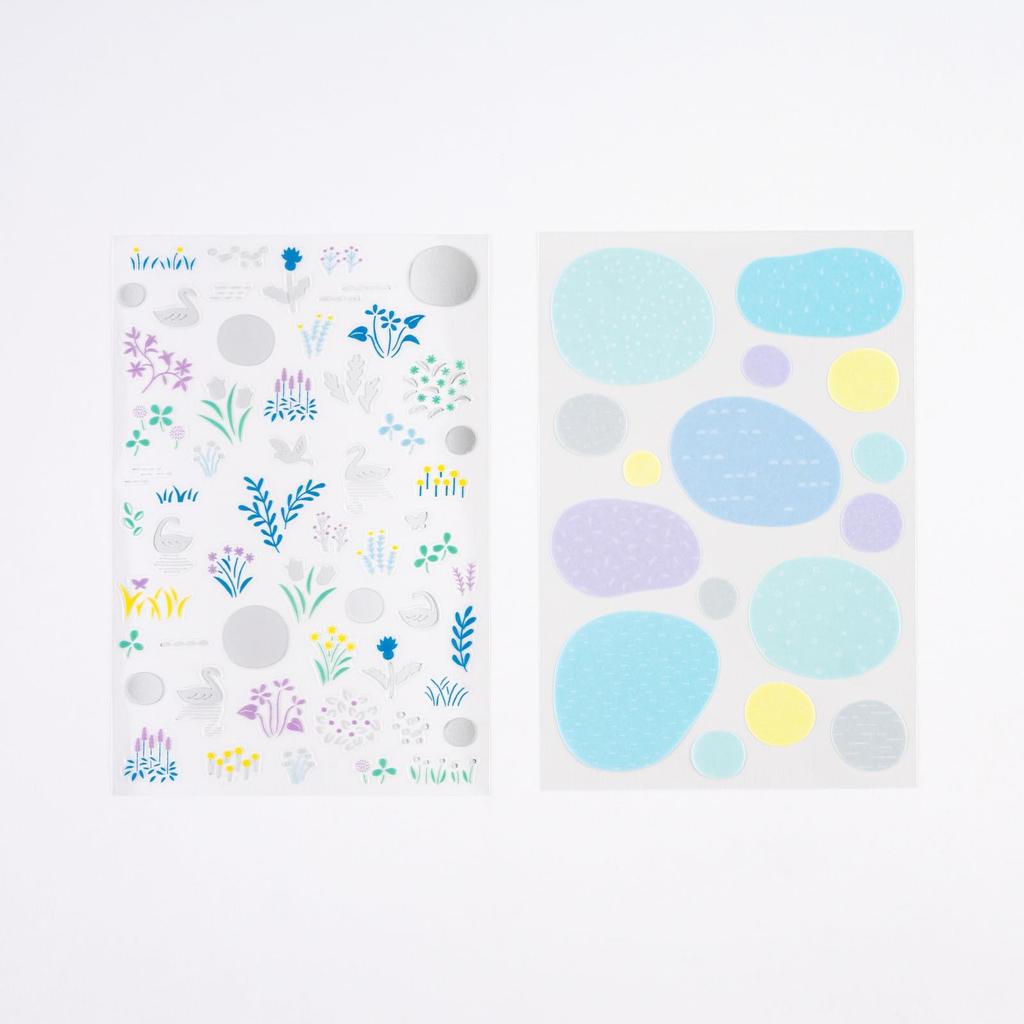 Nästan Daglig Anteckningsbok Yuri Sanae Lagerklistermärke Skog Vattenfall Anteckningsbokstillbehör /