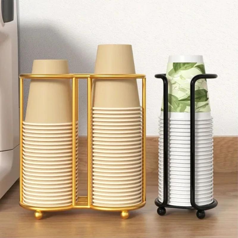Koppoppbevaringsholder Luksus engangskoppstøtteramme Husholdnings kjøkkenpapir Koppholder Tekopper Dispenser Kjøkken Gadget