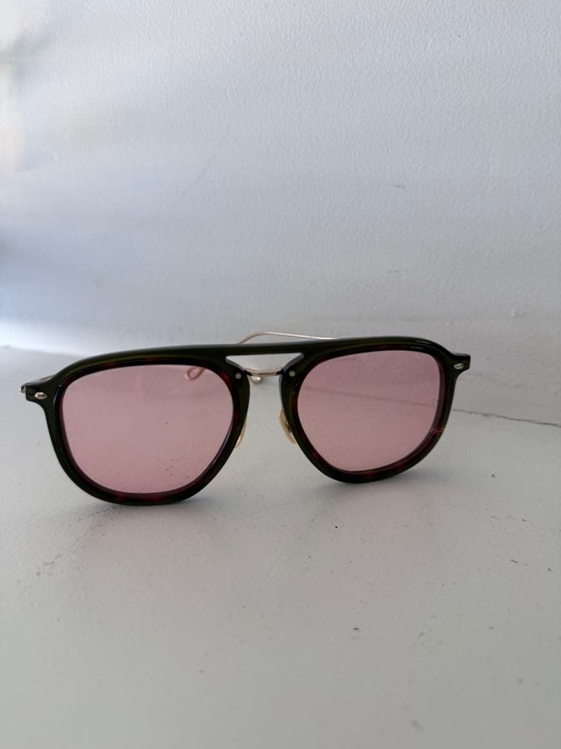 

[USED] ENALLOID Black Frame Pink Lens Sunglasses