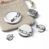 50pcs 15mm/20mm/30mm Silver Brooch Clasps Pin Disk Base Disc Blank Flat Trays for DIY Jewelry Craft Making Accessories