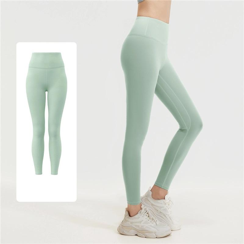Women's Yoga Pants Nude Stretch High Waist Hip Lifting Sports Fitness Tight Fitting Trousers Abdomen