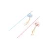 Colorful Cat Teaser Wand Plush Bee Kitten Teasing Stick Cat Wand Interactive Toy  Self Happy