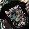 Dr.Stone Suika T-shirt Senku Ishigami Taiju Oki Ryusui Anime Black Gift Shirt 2025SS Anime T-shirt Casual Cotton Oversized Tees