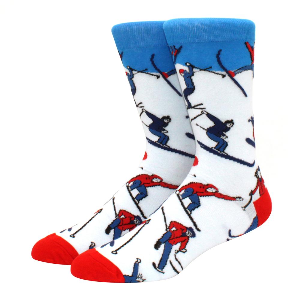 High Quality Combed Cotton Socks food Pattern Long Tube Funny Happy Men Socks Novelty Skateboard Crew Casual Crazy Socks
