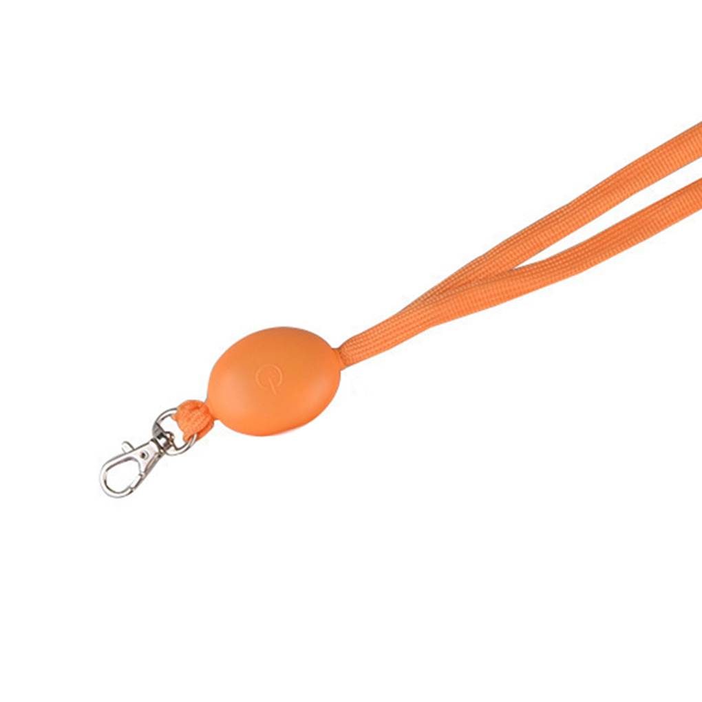 Светодиодный светящийся шнурок для документов, заводской бейдж, шнурок-веревка для пропуска оранжевый