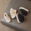 Baby Baumwollschuhe Winter Baby Kleinkindschuhe Jungen und Kinder gefüttert verdickte Schneestiefel Damen High-Top warme Schuhe