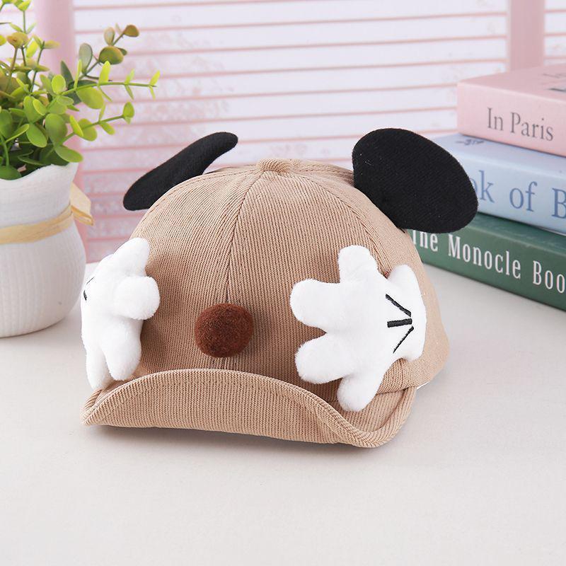 Unisex Bear Duckbill Baseball Cap for Kids – Cute, Soft Brim, Spring & Autumn Hat