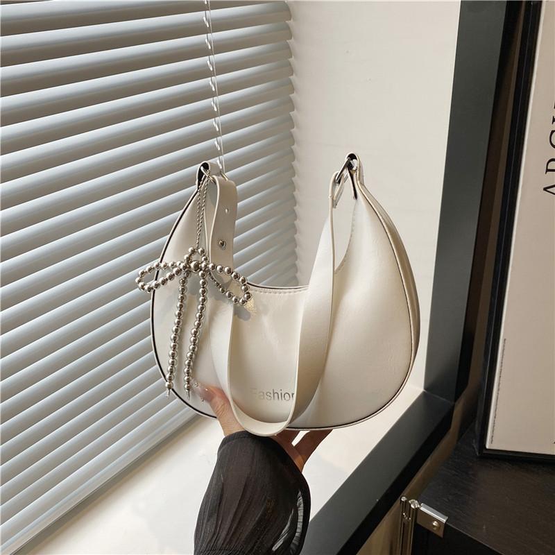 Fashion Popular Niche Casual Solid Color New Summer Fashion Versatile Simple Commuter Shoulder Armpit Bag Women
