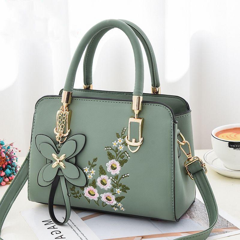 Bag Female 2024 Fashion Versatile Korean Single Shoulder Crossbody Handbag Ms. Mother Bag Embroidery Large Capacity Bag