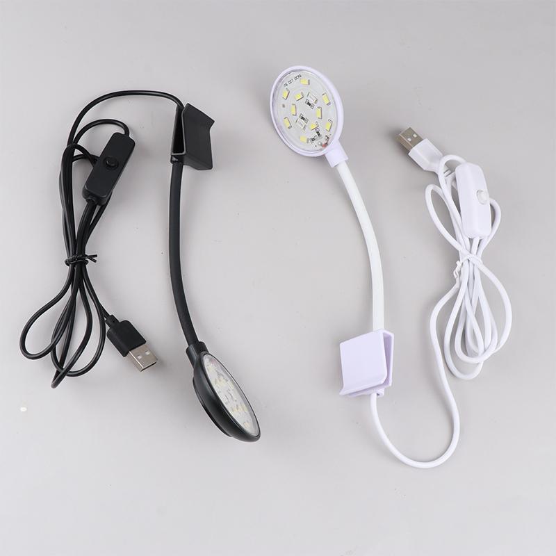 Fish Tanks Clip-On Light Clamp Aquarium Lights Led Beads Lights 360-Degree Rotations 5W Usb Plugs