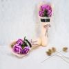 Mother's Day Valentine's Day Gift Soap Flower 3 Heads Artificial Rose Bouquet Artificial Flowers