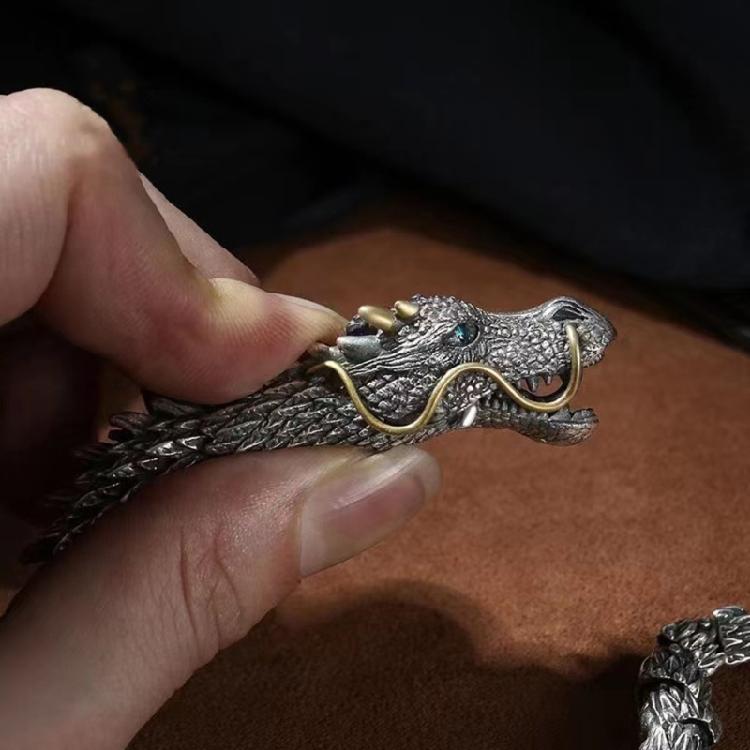 Nákotníková řetízková náramek Steampunk Rockový náramek pro motorkářské šperky Náramek na zápěstí Cool