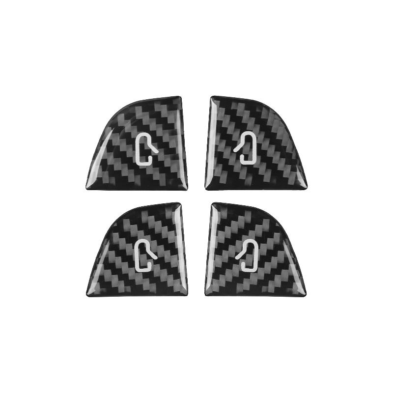 Door Switch Button Sticker for Tesla Model 3 Y 2019-2025 Carbon Fiber Car Interior Door Switch Button Trim Stickers Accessories
