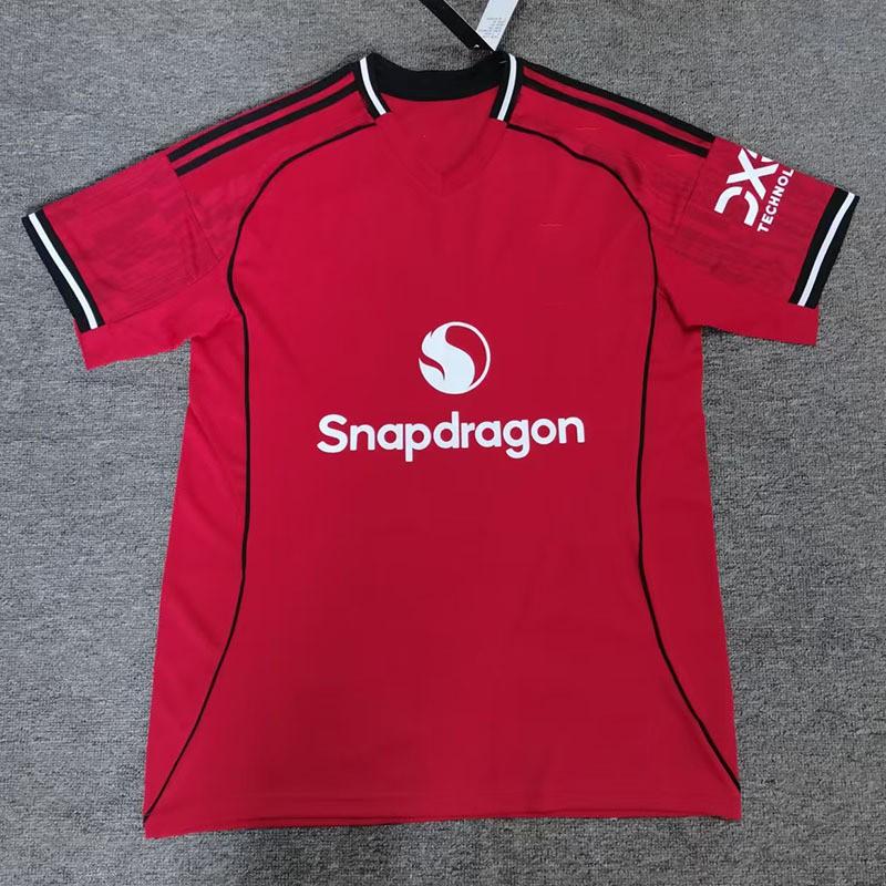 2526 Fan Edition 3XL4XL Red Man Jersey Football Uniform S красный