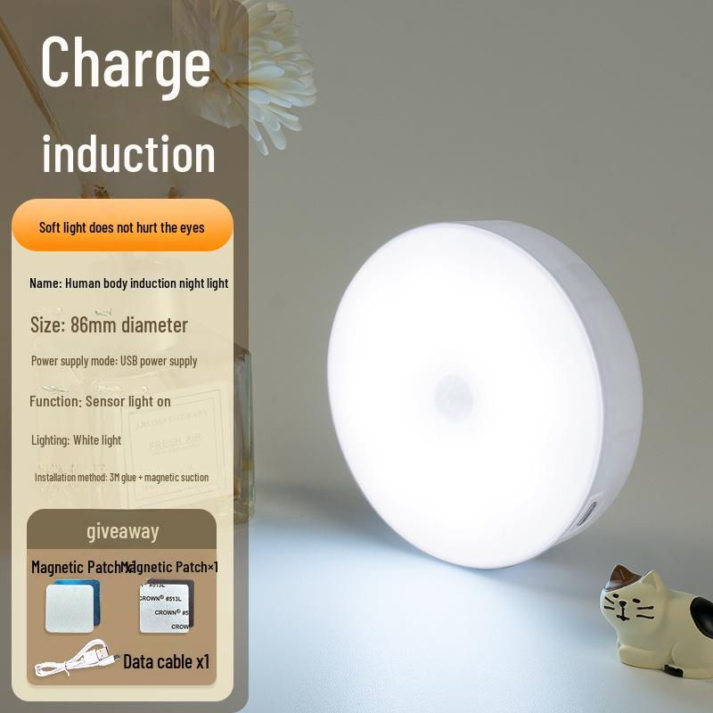 

Перезаряжаемый светодиодный ночник с датчиком движения для коридоров, лестниц, спален и шкафов 0.6w