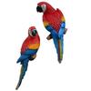 Botanical Resin Parrot Wall Hanging With Garden Style For Nature Decor