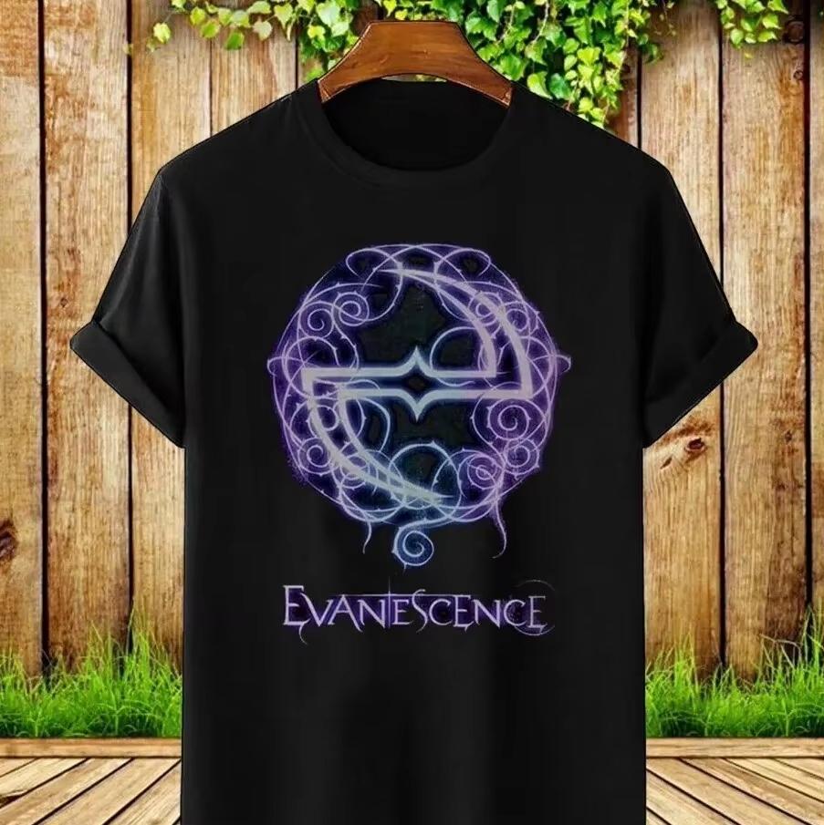 2026 New Evanescence Amy Lee Autograph Band Logo Graphic Print TShirt Unisexs Clothing Women Fashion Cotton Casual Tee Summer Top