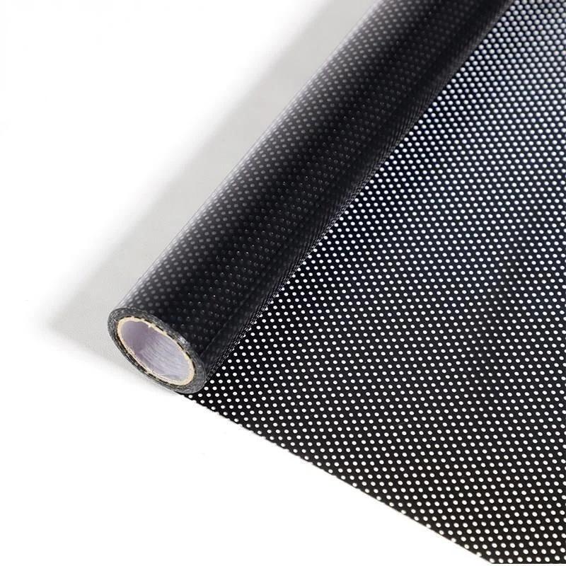 

Самоклеящаяся сетчатая пленка для затенения, пленка для стекла, украшение для окон, оконная наклейка, оконная бумага, затеняющая изоляционная пленка, настенные наклейки 45x200cm чёрный