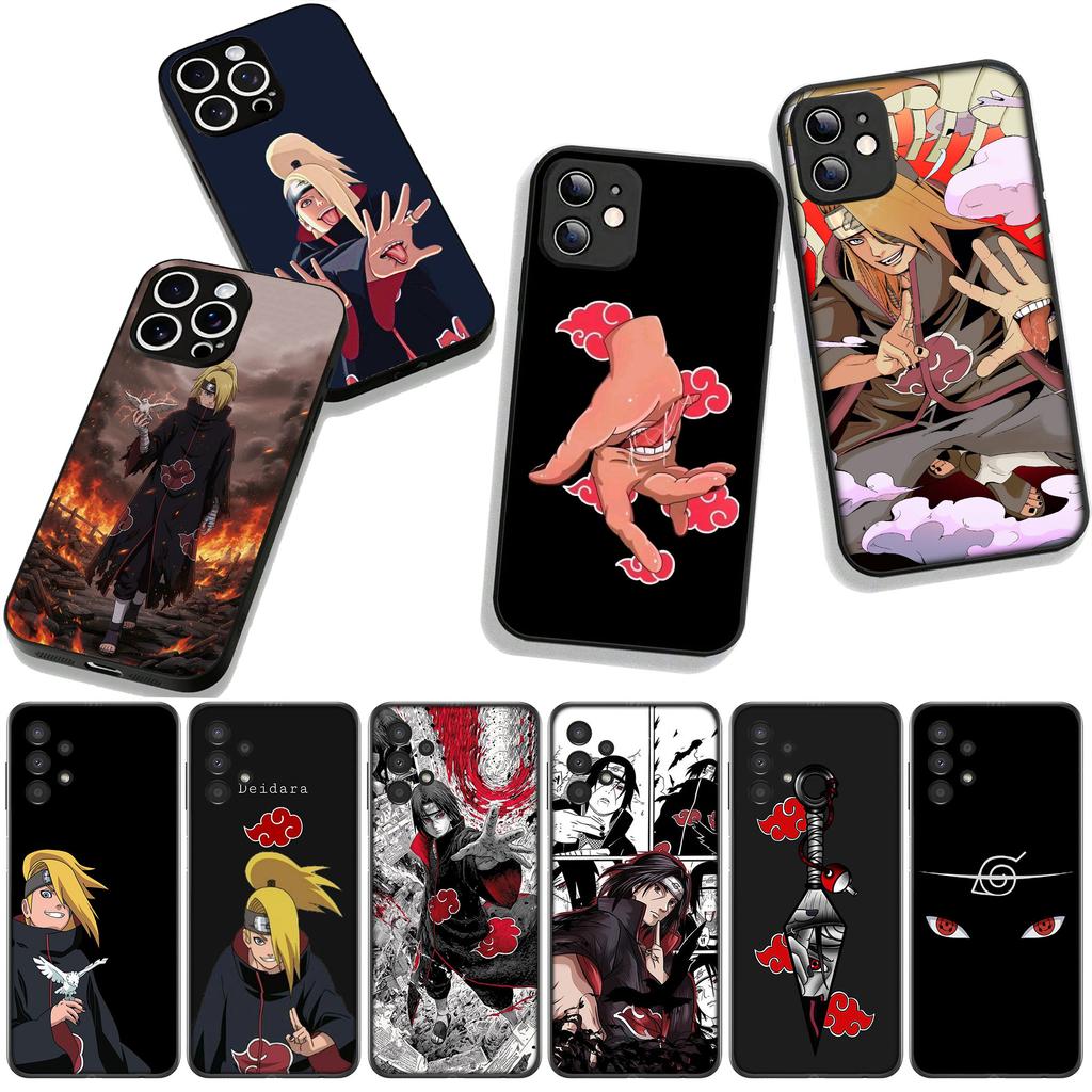 Cover for Apple iPhone 16 15 14 Plus 13 12 Mini 17 Pro Max + ProMax 16E Air 16+ 15+ Case Narutos Deidara Akatsuki Itachi Uchiha