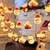 20LED Christmas String Lights, Battery Operated - Santa/Snowman/Tree Design for Indoor Party Bedroom Xmas Decoration Gift