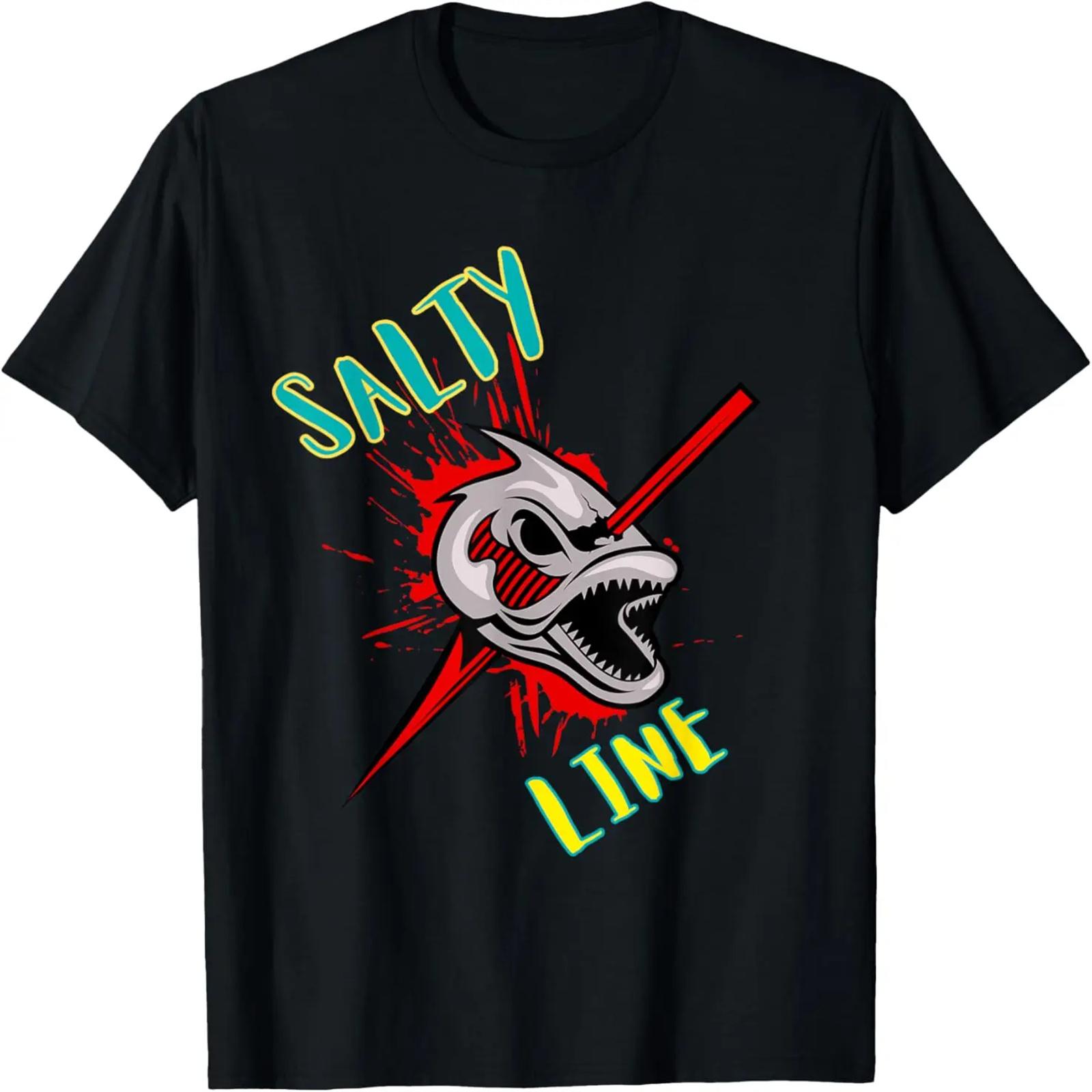 

Salty Line Speared ocean boat fishing trip crew vacation fun T-Shirt XXXXXL різнокольоровий