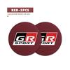 For S0 2Pcs Leather Car Coaster Water Cup Slot Mat Anti-slip Pad GR Sport Camry Prius Auris Crown Yaris Corolla CHR Avalon JH0