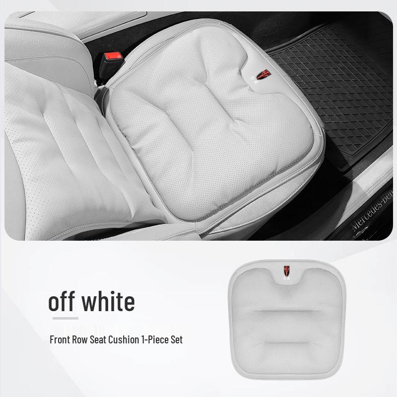 Breathable Nappa Leather Car Seat Cushion for Hongqi Models (H5, H7, H6, E-H9, HS7, HS5, EQM5, HS3) - All Seasons Universal Fit