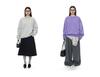 Louvre Winter Korean INS Oversized Leisure Sports Plus Velvet Warm Sweater: Skin-Friendly, Loose-Fit Women's Top.