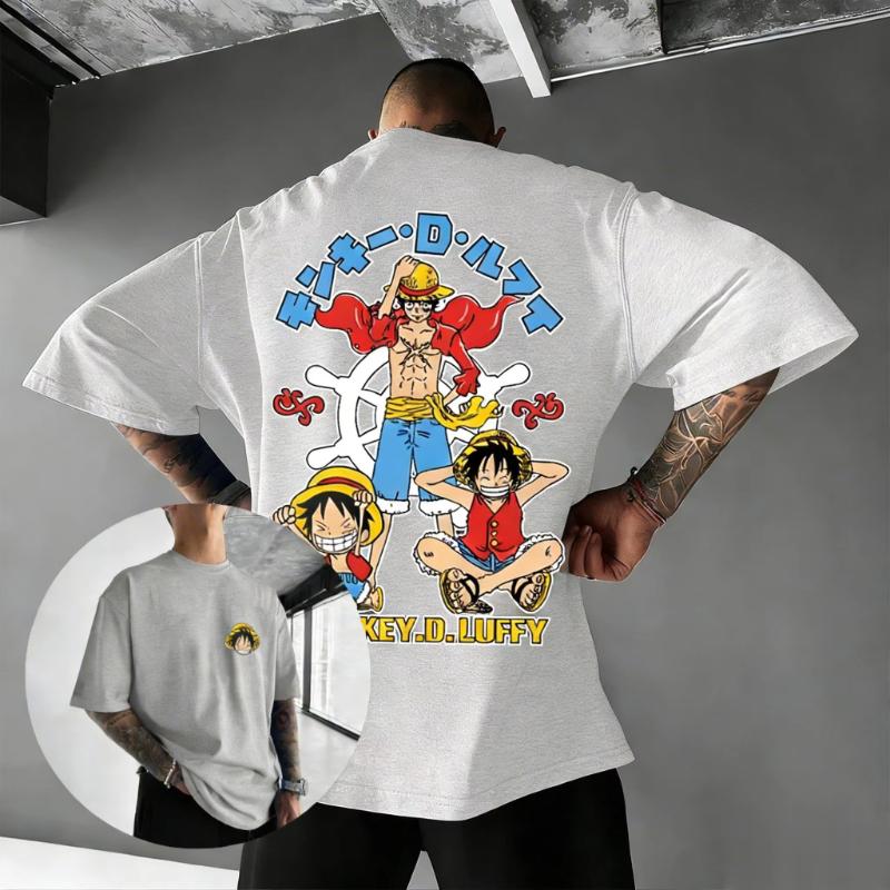 One Piece Luffy T Shirt Men Women Anime Graphic Tee Cotton Short Sleeve Tops 2026 Summer Trendy Casual Streetwear Y2k Clothes