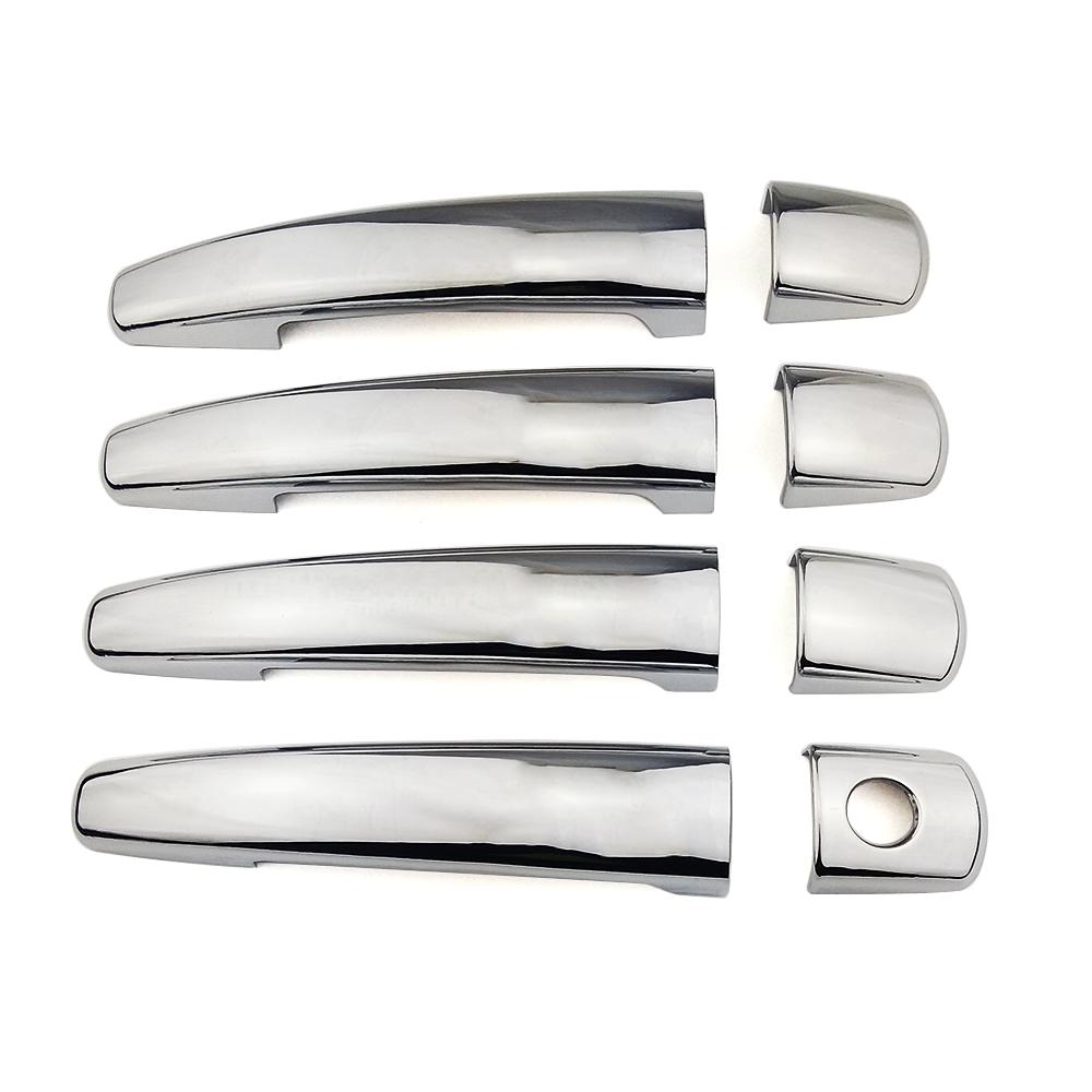 For Peugeot Partner 2008-2017 Expert Tepee Carbon Fiber Color Modify Refit Chrome Door Handle Cover Trim Protection