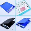 Multifunctional File Folder with Clipboard Waterproof File Organiser Box Plastic Writing Pad for Student Teacher School