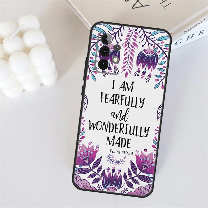 Bible Verses Design For Samsung Galaxy A22 A32 A52 A54 A14 A16 A26 A36 A56 A55 A35 A05 A06 A15 A53 A33 A13 Case