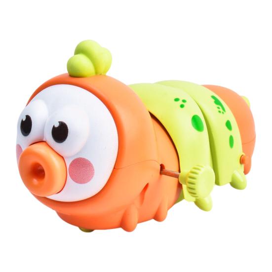 

1/4 шт. Заводна гусениця, що повзає, рухомий рот, звивистий черв як, іграшка для малюків, хлопчиків, дівчаток, розвиваюча інтерактивна весняна заводна іграшка-тварина D