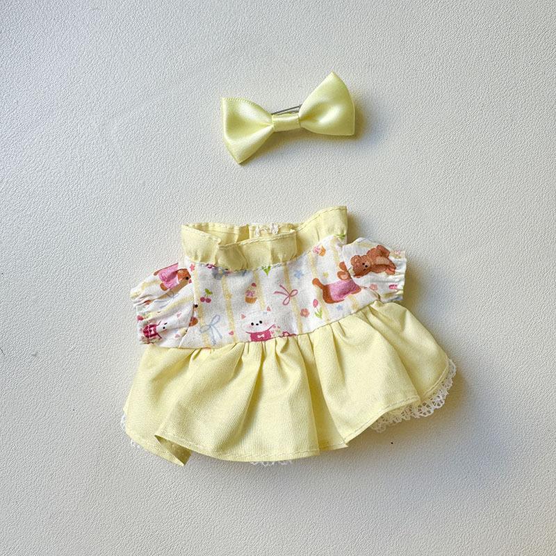 

Только одежда, Первое и Второе поколение, Брелки, Одежда Лабубу, Подвески, Одежда Лабу, Маленькие животные, Желтый, Парный наряд Pack of 1