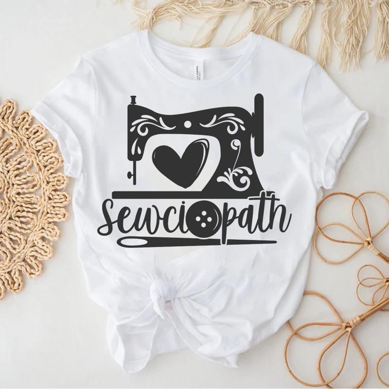 Unisexs Sewing Shirt Funny Sew Sewciopath Tee S 5xl Sewing Lover Quilter Gift Tee