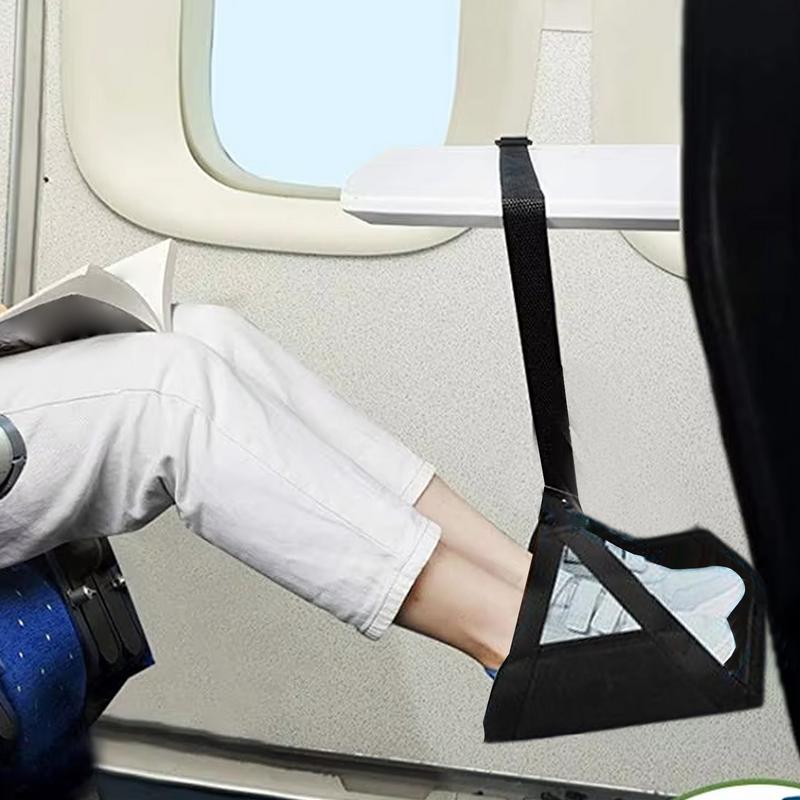 Travel Hammock Suspended Adjustable Office Hammock with Airplane Footrest for High Speed Rail Car Outdoor Furniture