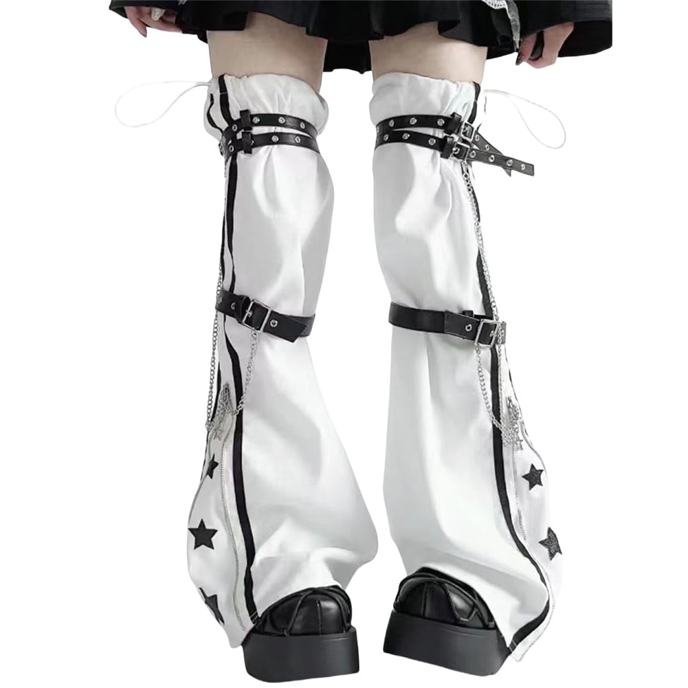 

Мина Нога Субкультура Панк Звезда Цепь Свободный Длинный и Стройнящий Щиколотку Зима Один [SDSXZWG] Женские Гетры, Стиль, Узор, Включено, Массовое Производство белый