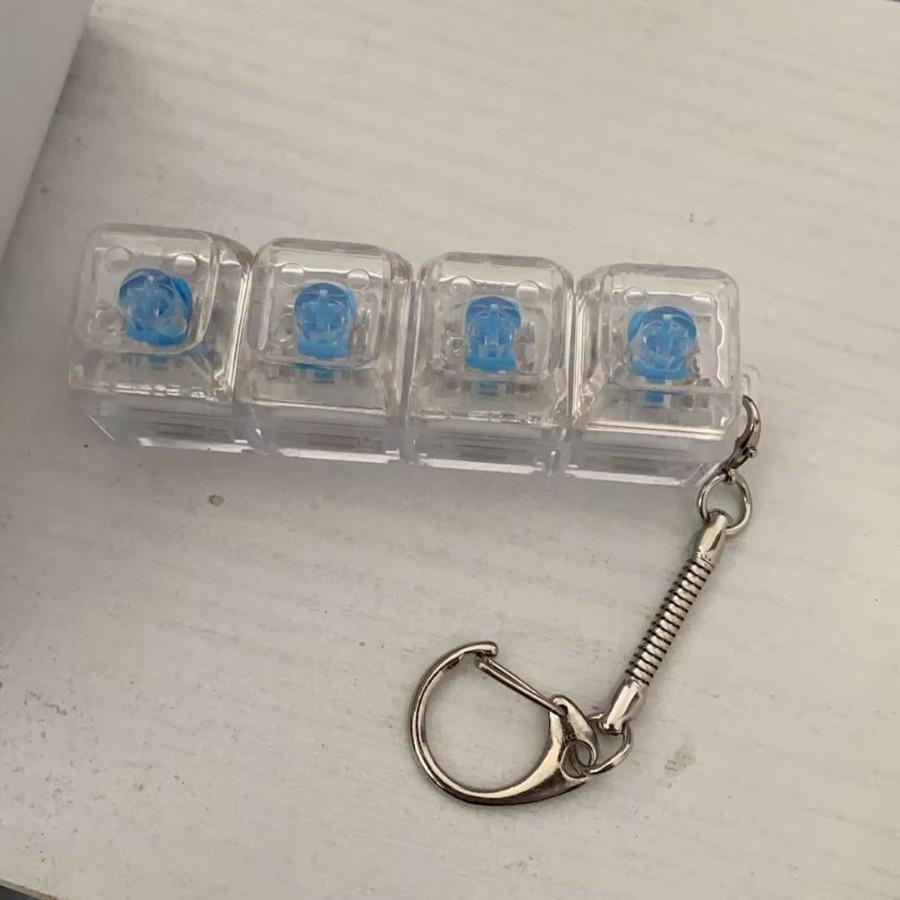 

Mechanical Keyboard Mute Shaft Tester Sugar Cube Press Key Decompress Toy Key Pendant Vent Decompressor