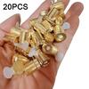 20Pcs Electronic Light Battery Powered Mini LED Lights with Golden Shell DIY Crafts Dollhouses Paper Lanterns Balloons Models Decoration
