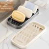 Space Saving W-Shaped Soap Rack Waterproof Soap Drain Box Creative Bathroom Soap Dish  Restaurant