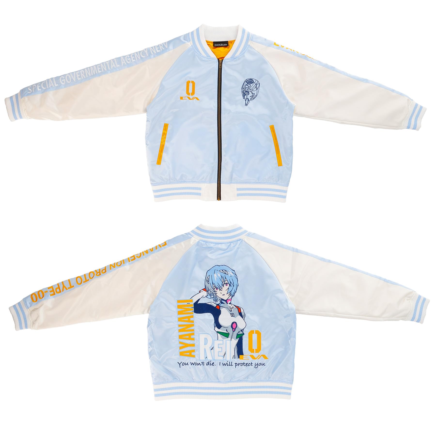 

Marushin Evangelion Rei Ayanami Sukajan Jacket with Full Embroidery and Pockets (Product Number: 4895011900)