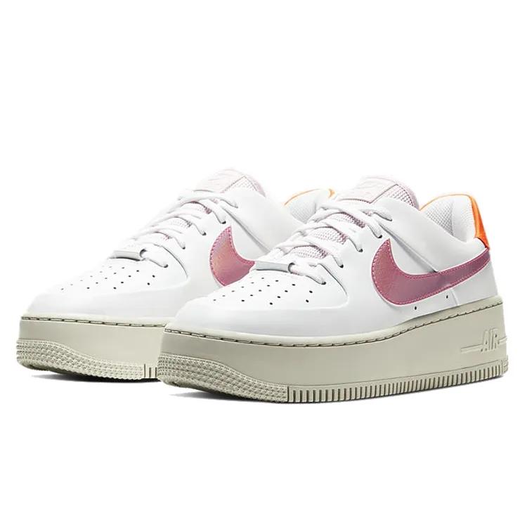 Nike Womens Air Force 1 Sage Low 'White Pink' (women's sizes) White / Digital Pink / Pink Foam Skate Shoes CV3036 100