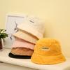 Women Warm Caps Embroidered Letters Outdoor Windproof Fashion Autumn Fisherman Cap Bucket Hat