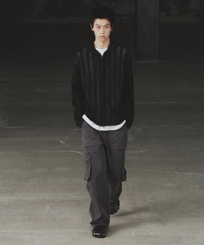 INSILENCE Garment Dyed Combat Cargo Charcoal