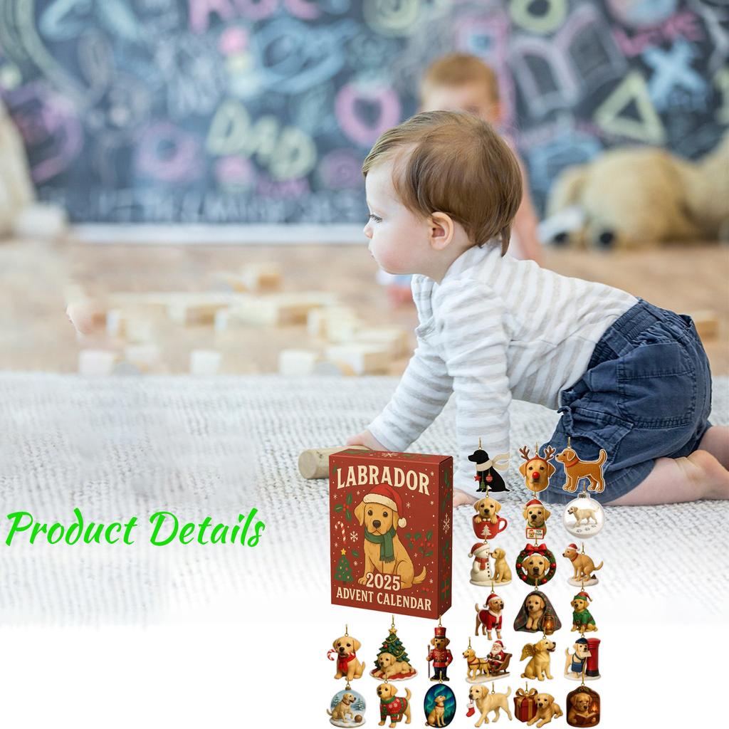 2D Plochý Akrylový Mystery Box 24ks Přívěsek s Krabičkou Letadla Zábavný Vánoční Odpočítávací Kalendář