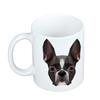 Boston Terrier, Boston Bull Terrier -Kubek Ze Zdjęciem I Napisem Geometryczny Pies Art-Dog