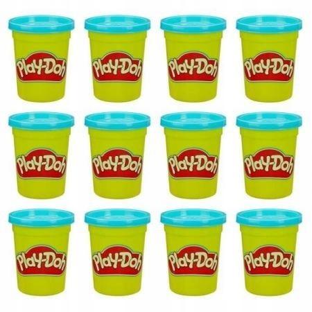 Play-Doh Ciastolina Tuba Zestaw 12 Szt Tub Masa Plastyczna Niebieska
