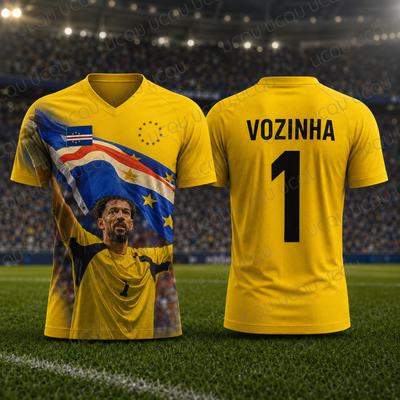 Vozinha 1 Cape Verde Goalkeeper Jersey 2026 Football Fan Shirt Men Women Kids Summer Sports Tee Y2K Casual Training Top