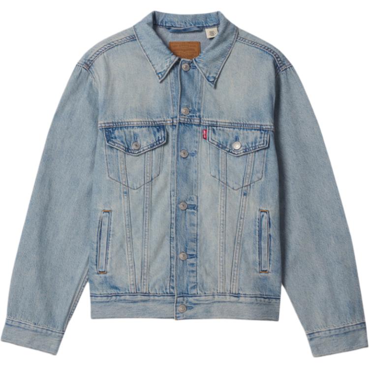 Джинсовая куртка Levis Performance Cool Commuter однотонная универсальная повседневная для женщин куртки 007V0-0000 M