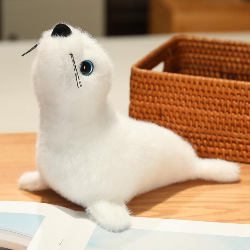 Simulation Sea lions Seals Dolphin Seahorse Plush Cartoon Reallife Sea Ocean Animal Marine Park Plush Toy Stuffed Doll Boy Gift